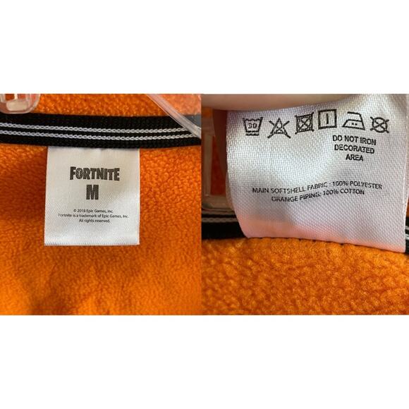 Men’s Fortnite Epic Games Fleece Lined Hooded Jacket - Picture 7 of 9